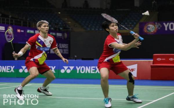 Yen Wei dan Tang Jie bermula positif di Terbuka India yang berakhir pada Ahad. Foto: BAM