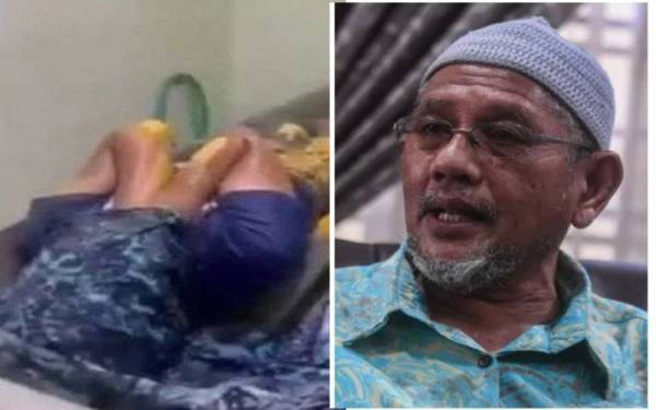 Tangkap layar video tular di media sosial. Gambar kanan: Supandi Samin. 