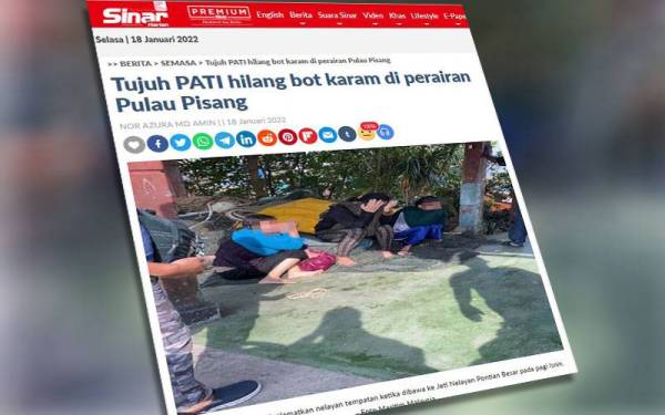 Laporan Sinar Harian pada Selasa.