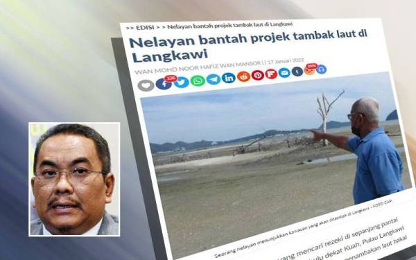 Laporan Sinar Harian Isnin lalu. Gambar kecil: Muhammad Sanusi Md Nor