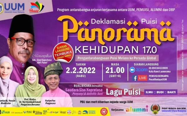 Program Deklamasi Puisi Panorama Kehidupan 17.0 berlangsung pada 2 Februari lalu dari jam 9 malam hingga 12 tengah malam.