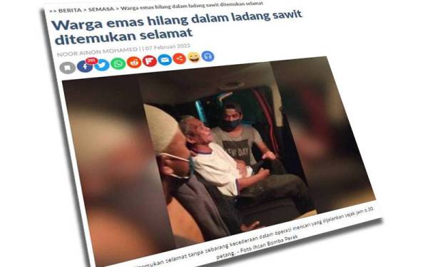 Laporan Sinar Harian pada Isnin.