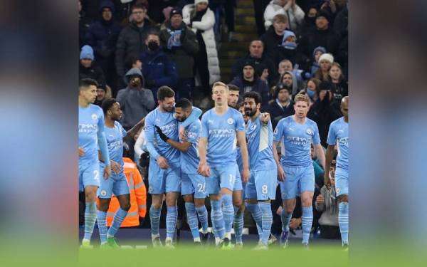 Pemain Etihad perlu pastikan kemenangan berdepan Brentford. - Foto Getty Images