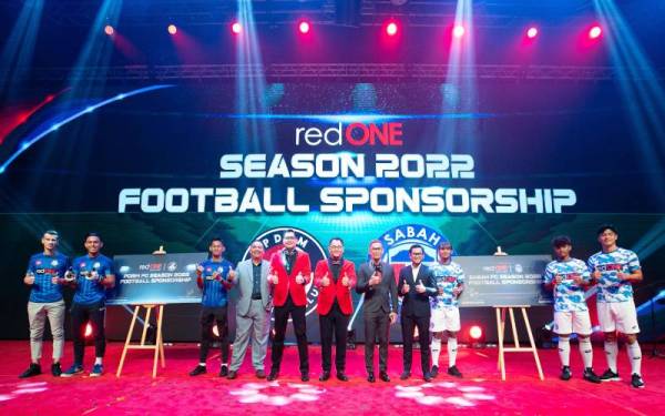 redONE menaja PDRM FC dan Sabah FC bagi musim bola sepak pada tahun 2022.