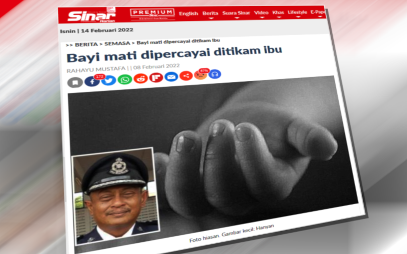 Laporan Sinar Harian pada Selasa lalu.