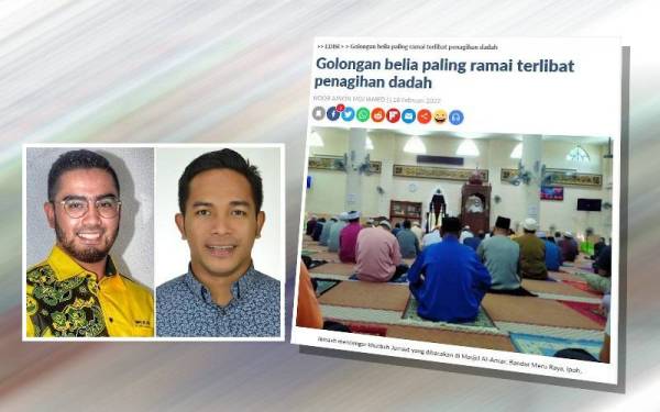 Teks khutbah Jumaat dikeluarkan JAIPk menyebut golongan belia berusia 19 hingga 39 tahun merupakan kategori penagih dadah tertinggi. (Kiri: Wan Mohammad Afiq, Kanan: Muhammad Naim Al-Amin)
