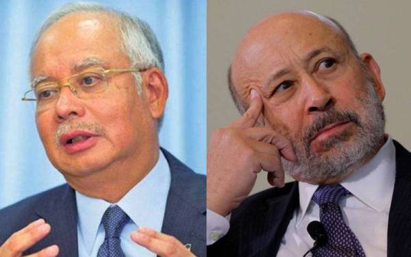 Najib (kiri) dan Blankfein (Foto fail Reuters)