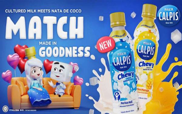 Calpis juga akan meningkatkan keseronokan pengguna melalui kempen ‘Match Made in Goodness'.