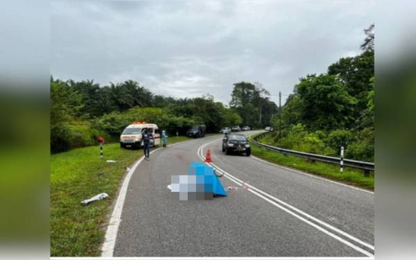 Seorang penunggang motosikal maut dalam kemalangan di KM11 Jalan Bahau-Rompin pada Khamis.