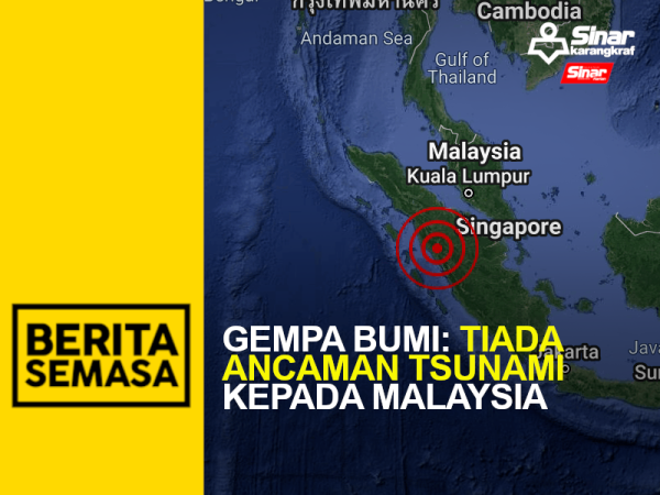 Malaysia gempa bumi di Gegaran dirasai