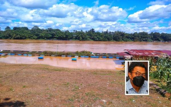 Kerajaan Pahang akan laksanakan pemutihan sangkar ikan di Sungai Pahang dan Sungai Semantan. Gambar kecil: Mohd Sharkar