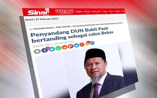 Laporan Sinar Harian.