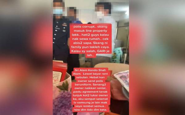 Video tular berdurasi 35 saat tersebut dipercayai dimuat naik oleh suspek menerusi sebuah akaun TikTok.