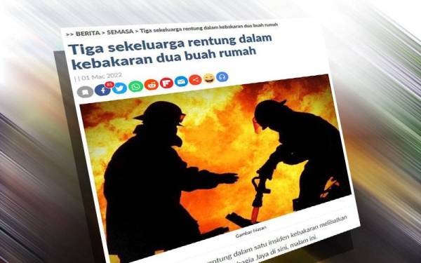 Laporan Sinar Harian pada Selasa.