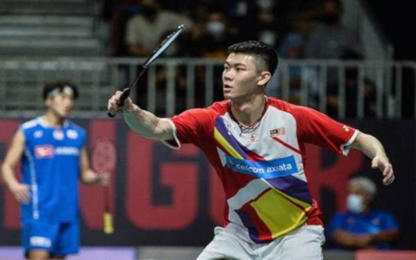 Zii Jia ketika beraksi pada Kejohanan Badminton Berpasukan Asia 2022 di Pusat Konvensyen Setia City, Shah Alam. - Foto Bernama