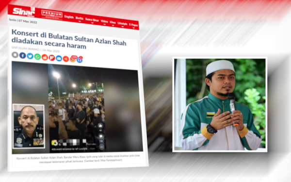 Laporan Sinar Harian pada Ahad. - Gambar kecil: Mohd Hafez