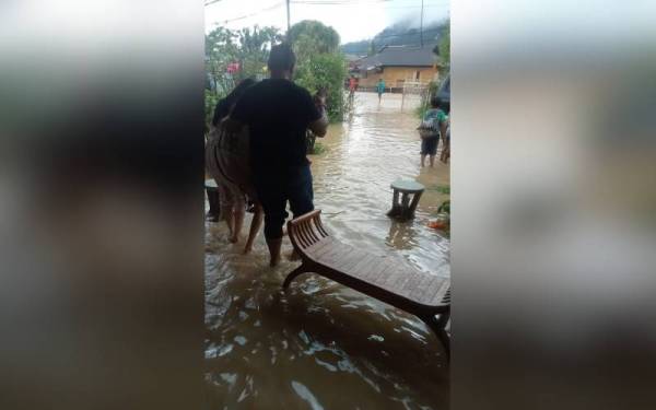 Keadaan semasa di sekitar Sungai Serai, Hulu Langat. - Foto JBPM