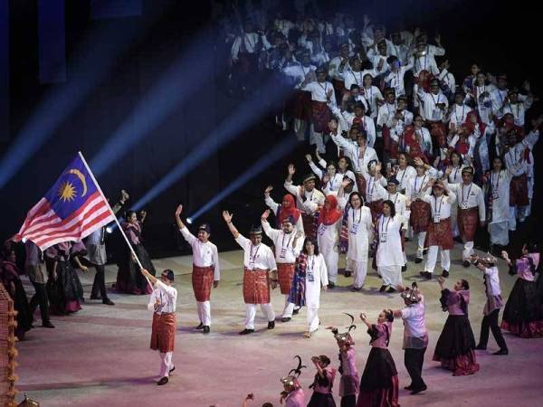 Kontinjen negara di Sukan SEA Manila 2019 lalu.