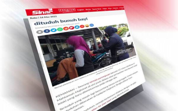 Laporan Sinar Harian pada 15 Februari lalu.