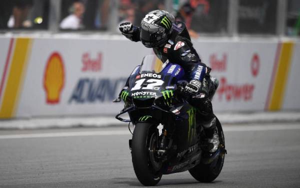 IMBAS KEMBALI....Vinales ketika beraksi di MotoGP Malaysia di Litar Antarabangsa Sepang pada 3 November 2019. - Foto AFP