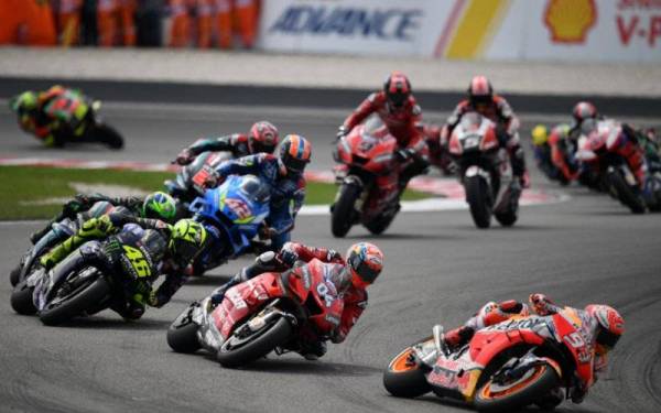 IMBAS KEMBALI... Perlumbaan MotoGP Malaysia di Litar Antarabangsa Sepang pada 3 November 2019. - Foto AFP