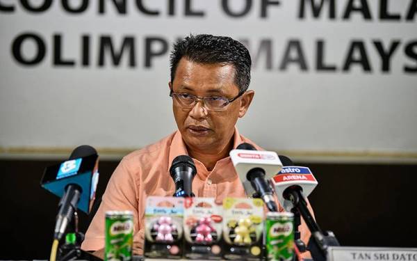 Mohamad Norza ketika sidang media selepas mempengerusikan Mesyuarat Lembaga Eksekutif MOM di Wisma OCM pada Sabtu. Foto: BERNAMA