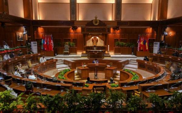 Persidangan Penggal Kelima Dewan Undangan Negeri (DUN) Kelantan ke-14, di Kompleks Kota Darulnaim pada Isnin. - Foto Bernama