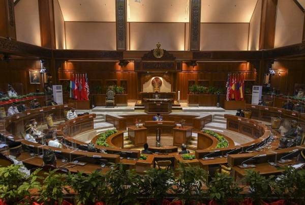 Persidangan Penggal Kelima Dewan Undangan Negeri (DUN) Kelantan ke-14, di Kompleks Kota Darulnaim bermula pada Isnin. - Foto Bernama.
