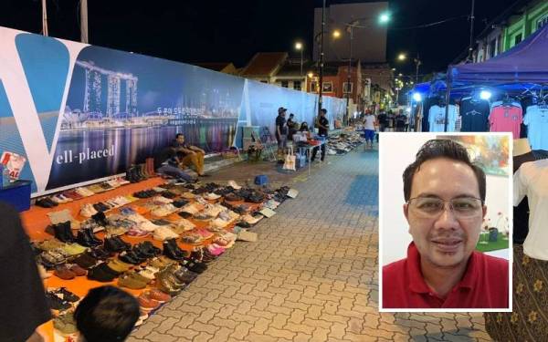 Ruangan koleksi ‘bundle’ yang merupakan antara tarikan utama Bazar Karat, Johor Bahru. (Gambar kecil: Fuad Rahmat )