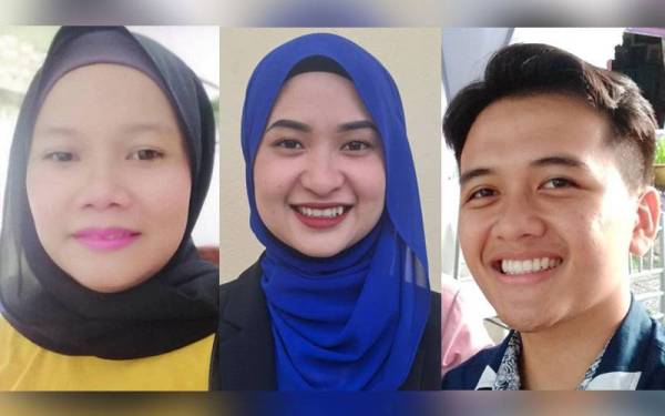 Gambar dari kiri: Nor Ashimah, Nur Farhana, Mohamad Firdaus