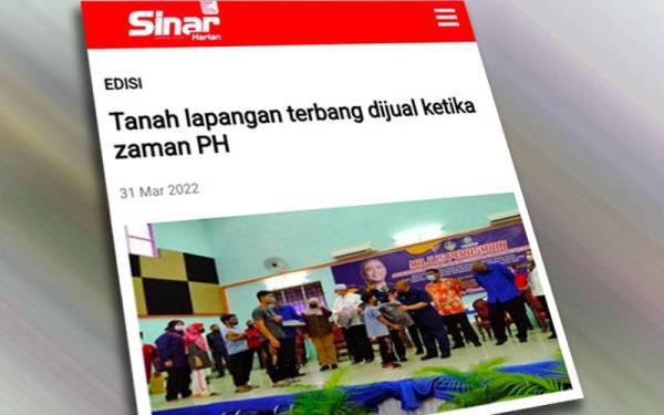 Laporan Sinar Harian.