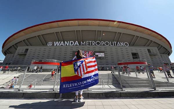 Atletico diarahkan menutup sebahagian tempat duduk penyokong oleh UEFA menjelang perlawanan menentang Manchester City.