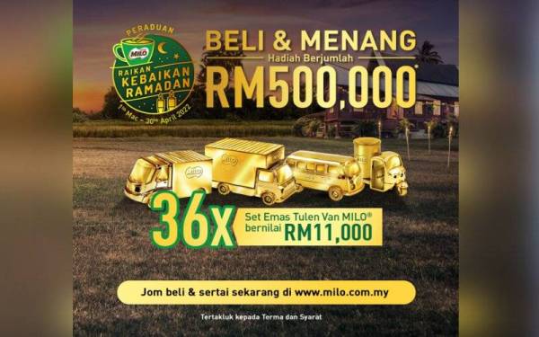 Peraduan Raikan Kebaikan Ramadan menawarkan ganjaran kepada lebih 28,000 pemenang pada setiap minggu dengan nilai hadiah RM500,000.