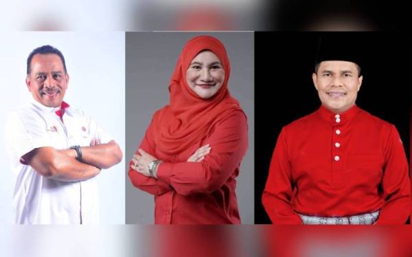 Dari kiri: Mohd Yusof, Suraya dan Mohd Tajudin.