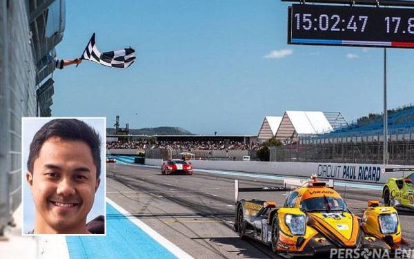 Jazeman mewakili Virage pada perlumbaan sulung di Le Castellet, Perancis. Gambar kecil: Jazeman