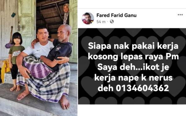 Mohd Farihan mula mencari pekerjaan selepas bapanya yang dijaga sejak sembilan tahun lalu meninggal dunia pada Ahad.