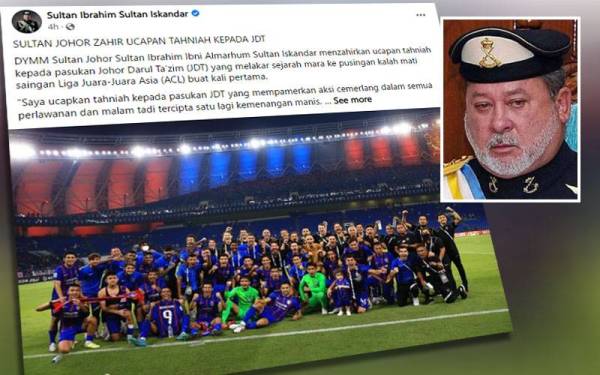 Foto: Facebook Sultan Ibrahim Sultan Iskandar