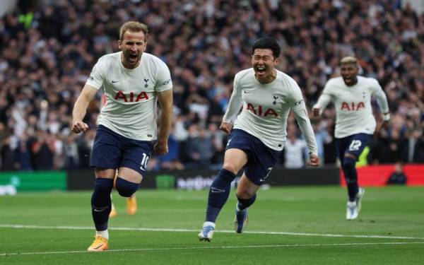 Kane dan Heung-min pencetak gol Tottenham ketika melayan kunjungan sensasi Arsenal dalam derbi London di Stadium Tottenham Hotspur pada Jumaat.