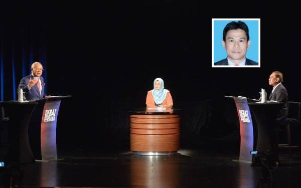 Program Debat Perdana antara bekas Perdana Menteri, Datuk Seri Najib Tun Razak dan Ketua Pembangkang, Datuk Seri Anwar Ibrahim mewujudkan suasana budaya politik lebih tertib dan bertanggungjawab. (Gambar kecil: Mohd Izani)