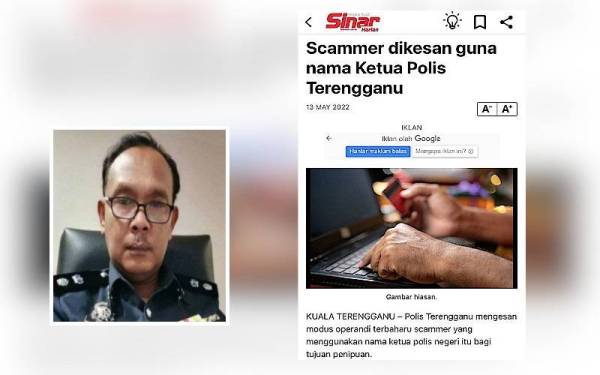 Laporan Sinar Harian. Gambar kecil; M Zambri