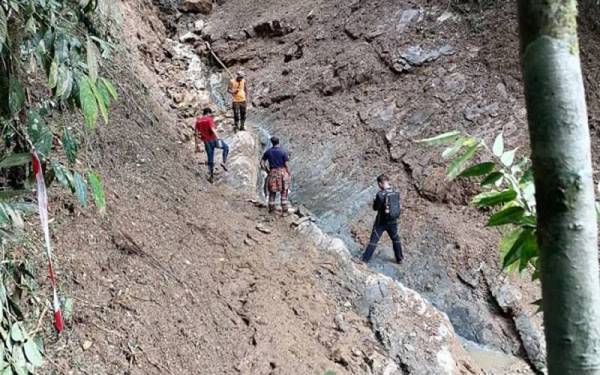 Kawasan operasi bagi mengesan dua pendaki wanita yang hilang di Gunung Suku, Simpang Pulai. Foto: Ihsan Bomba Perak