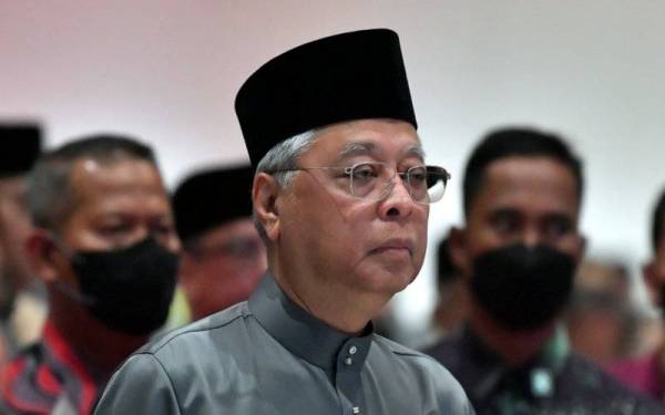 Ismail Sabri ketika menghadiri Majlis Makan Malam dan Perasmian Mesyuarat Agung Tahunan Nafas ke-48 di Pusat Dagangan Dunia (WTC) Kuala Lumpur malam ini. - Foto Bernama 