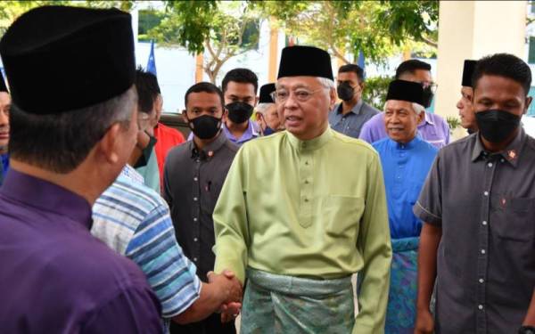 smail Sabri ketika Majlis Sambutan Aidilfitri Badan Perhubungan UMNO Terengganu, di Terengganu Equestrian Resort (TER), Kuala Ibai di sini pada Jumaat.