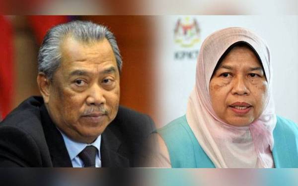 Gambar dari kiri: Muhyiddin, Zuraida