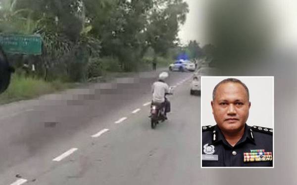 Video tular kemalangan maut membabitkan pejalan kaki tular di laman sosial. Gambar kecil: Yahaya