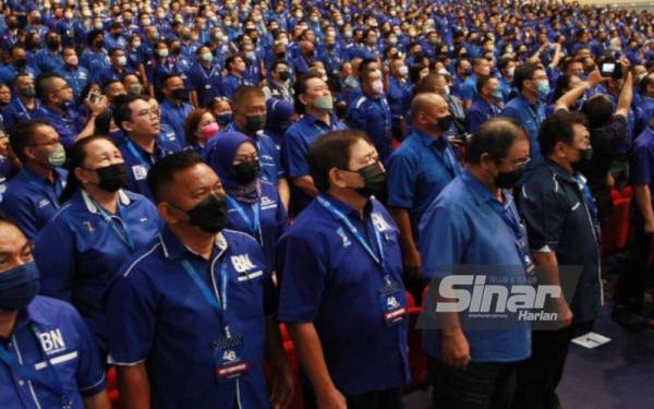 Vigneswaran ketika hadir pada Konvensyen Barisan Nasional ke 48 yang diadakan di Dewan Merdeka, Pusat Dagangan Dunia Kuala Lumpur (WTCKL) pada Rabu.