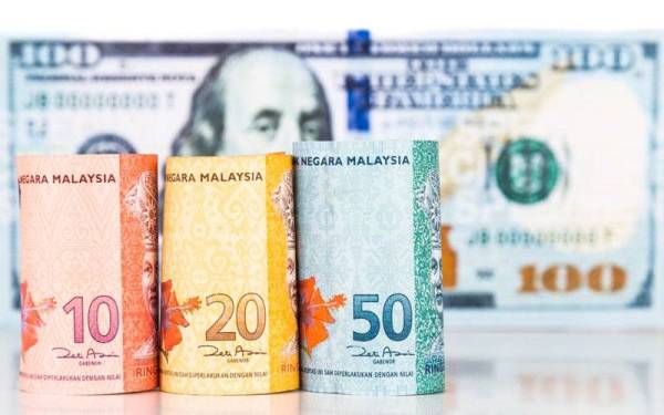 Ringgit diniagakan bercampur-campur berbanding kumpulan mata wang utama. - Foto 123rf