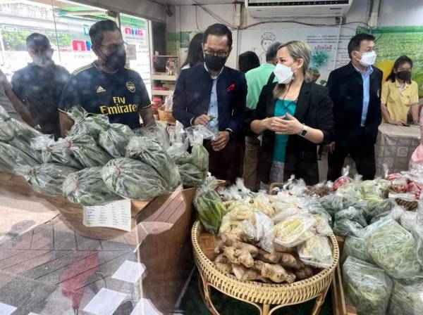 Peserta Program Benchmarking Agropreneur Muda FAMA tahun 2022 meneliti produk termasuk tanaman komersial seperti sayur-sayuran serta buah-buahan di Thailand