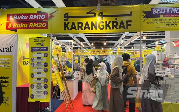 Karangkraf memberikan potongan harga sekitar lima hingga 30 peratus bagi setiap pembelian.