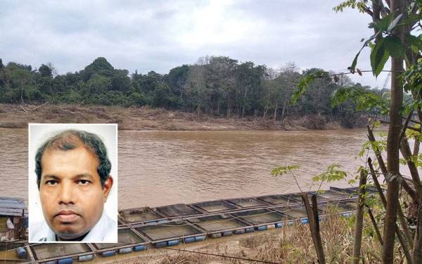 Kegiatan penternakan ikan sangkar di Sungai Pahang. Gambar kecil: Muhammad Sha'ani